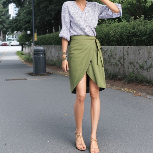 Jupe portefeuille PM/Femme