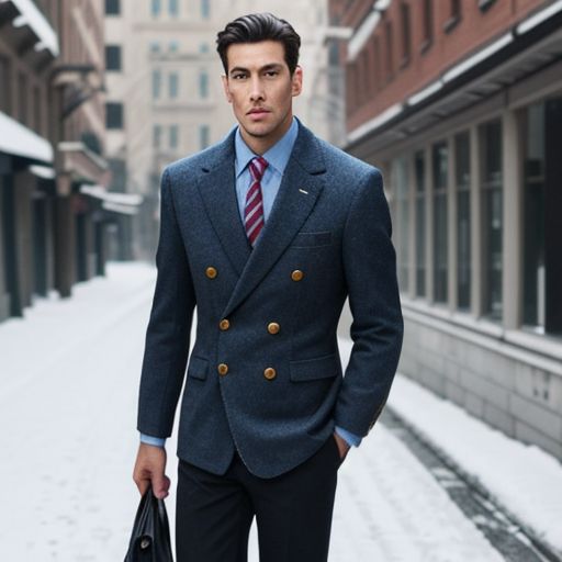 FD/Men Double Breasted Jacket (Officewear)