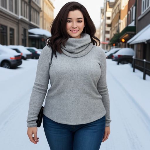 بلوزة بأكمام طويلة للنساء (مقاسات كبيرة)