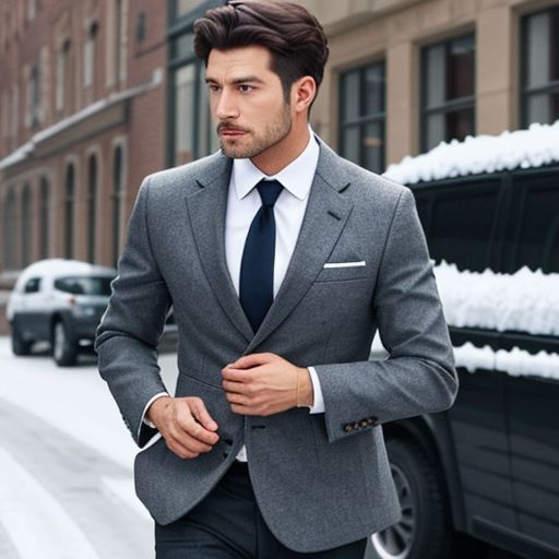 FD/Men Single Breasted Jacket (Officewear)