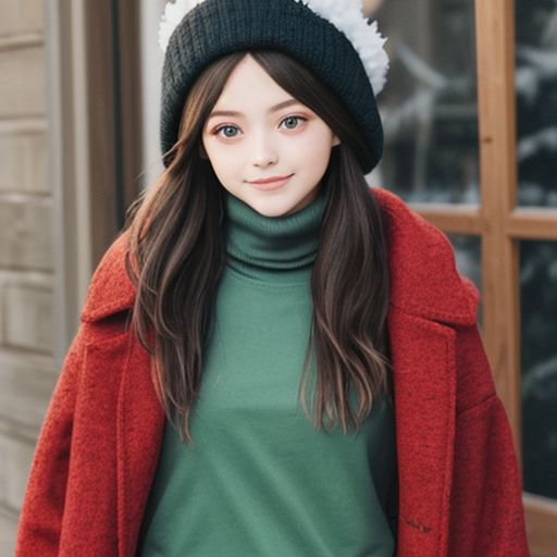 كنزة نسائية برقبة عالية