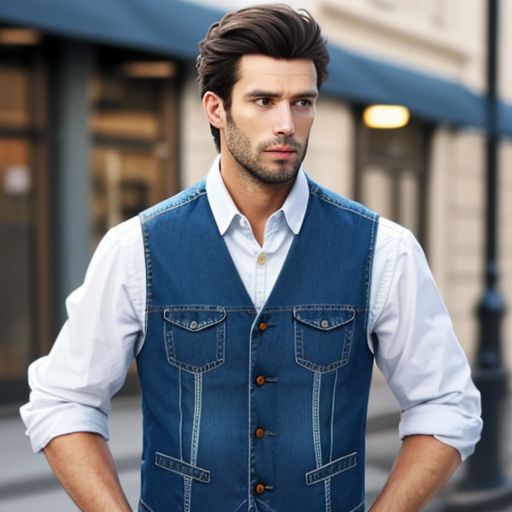 PM/Men Vest (Denim)